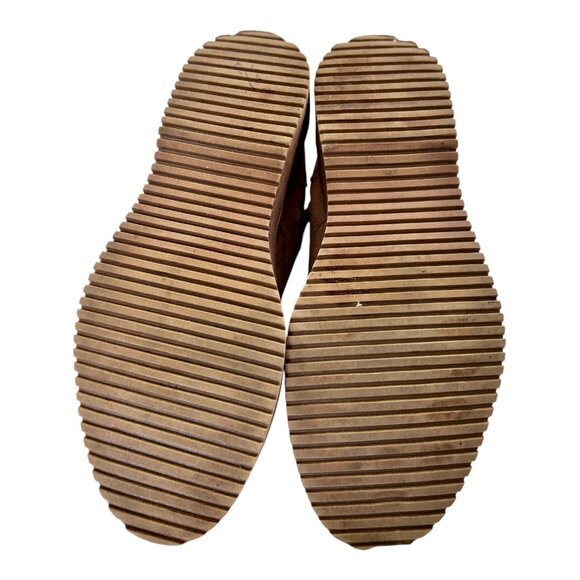 Steve Madden MADDEN GIRL Brown Suede Faux-Fur Lace Up Hiker Booties Sz 9M - Picture 6 of 7